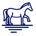 Horse fence icon