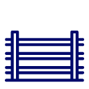 VINYL SPLIT RAIL FENCE ICON