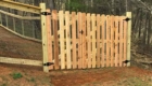 custom wooden farm fence gate