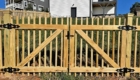 custom wooden picket gate