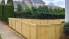 low wood backyard fence panels