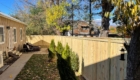 wooden privacy fence panels backyard
